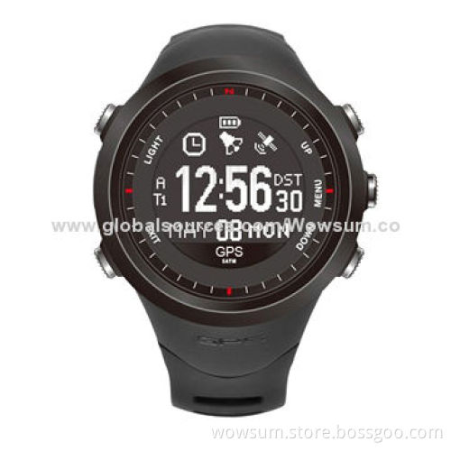 GPS tracker sports watch with Bluetooth heart rate monitor and 3D pedometer